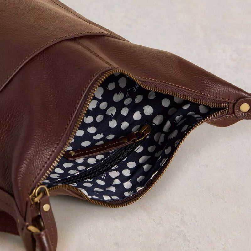 White Stuff Fern Leather Crossbody image number 6